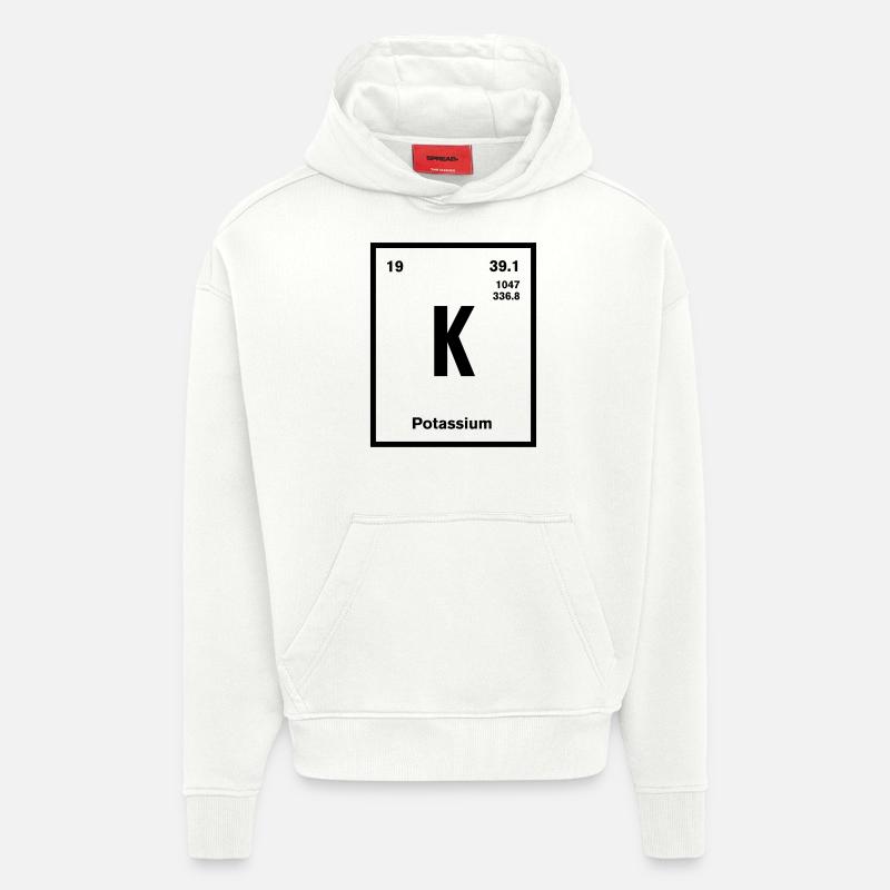 Potassium Element im Periodensystem - Hoodie- made by SPREAD  - OFF WHITE