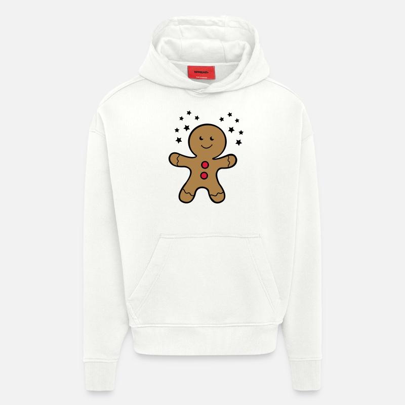 lebkuchenmann_2 - Sweat à capuche bio épais oversize fabriqué en UE - OFF WHITE