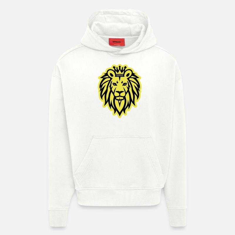 Löwe Krone Logo - Hoodie- made by SPREAD  - OFF WHITE