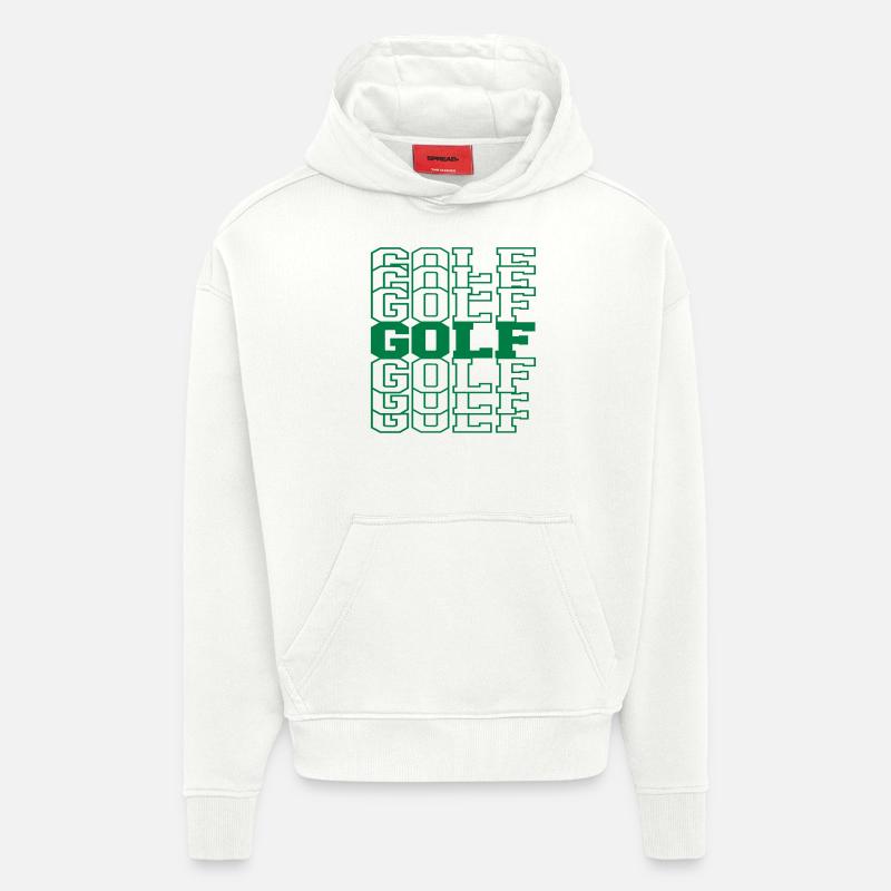 golf - Sweat à capuche bio épais oversize fabriqué en UE - OFF WHITE