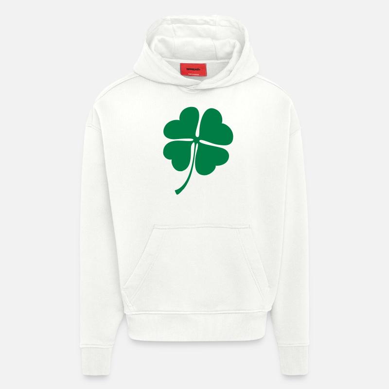Glücksklee | Clover - Hoodie- made by SPREAD  - OFF WHITE