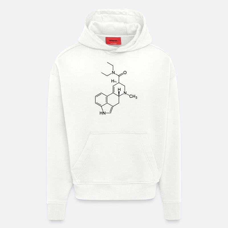 LSD Strukturformel - Hoodie- made by SPREAD  - OFF WHITE