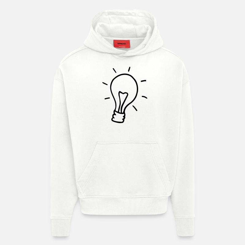 Glühbirne,hell,Lampe,Glühlampe,Birne, - Hoodie- made by SPREAD  - OFF WHITE