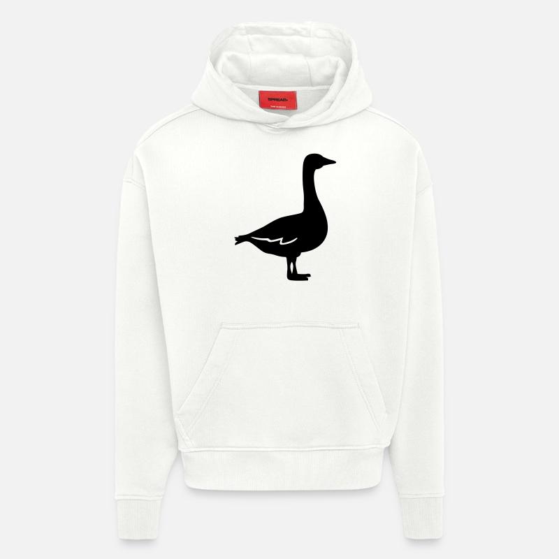 Gans - Hoodie- made by SPREAD  - OFF WHITE