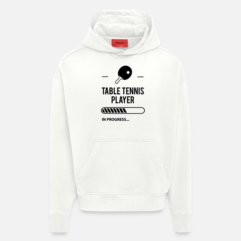 Table Tennis player - Hoodie- made by SPREAD  - OFF WHITE