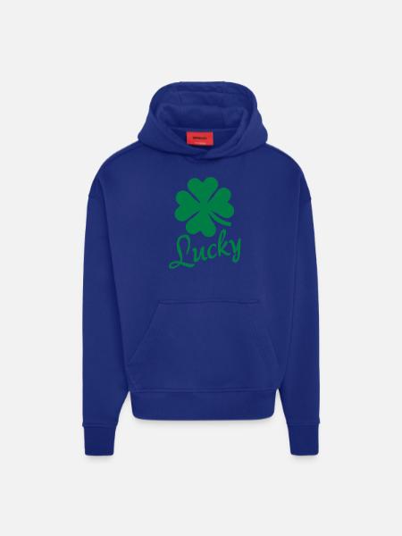 Shamrock Kleeblatt - Hoodie- made by SPREAD  - OFF WHITE