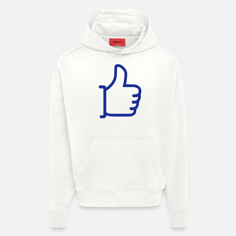 Comme - pouces vers le haut - Sweat à capuche bio épais oversize fabriqué en UE - OFF WHITE