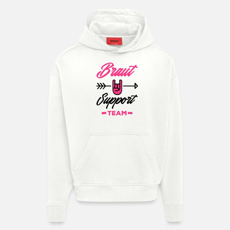 braut support team - Hoodie- made by SPREAD  - OFF WHITE