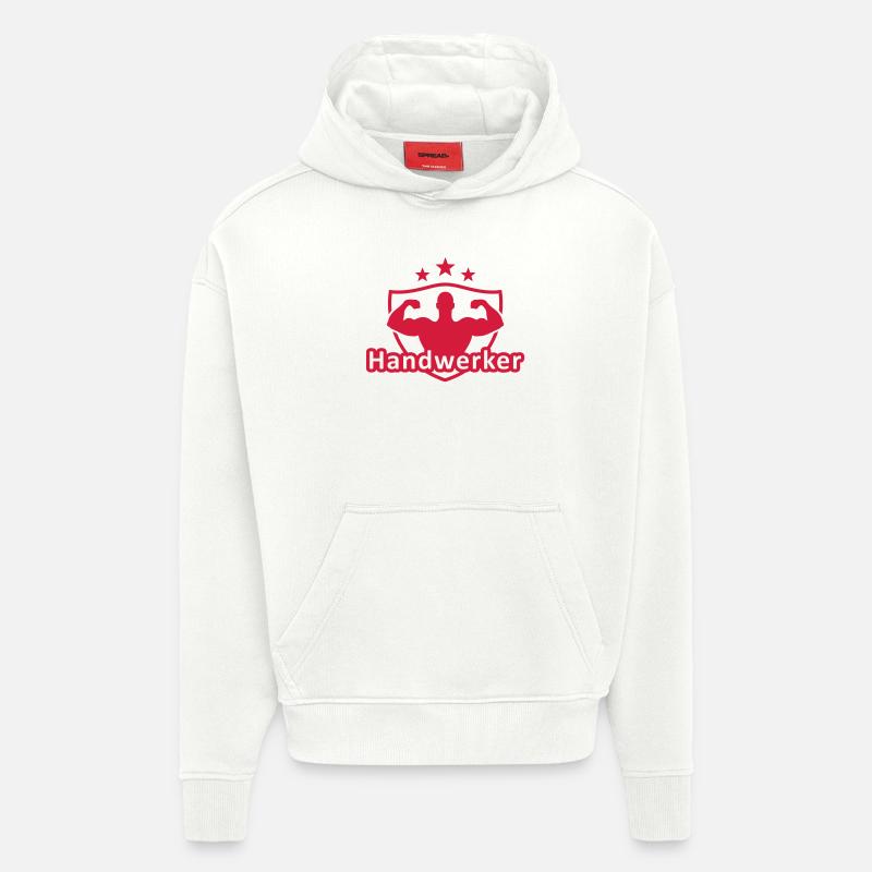 Handwerker - Hoodie- made by SPREAD  - OFF WHITE
