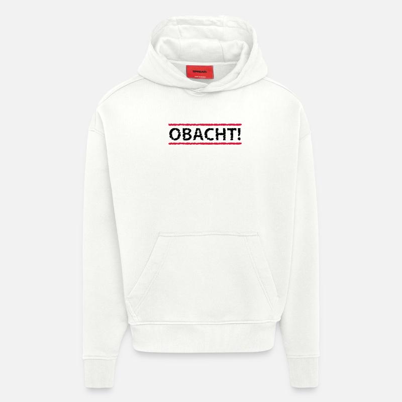 Obacht, 2fb - Hoodie- made by SPREAD  - OFF WHITE