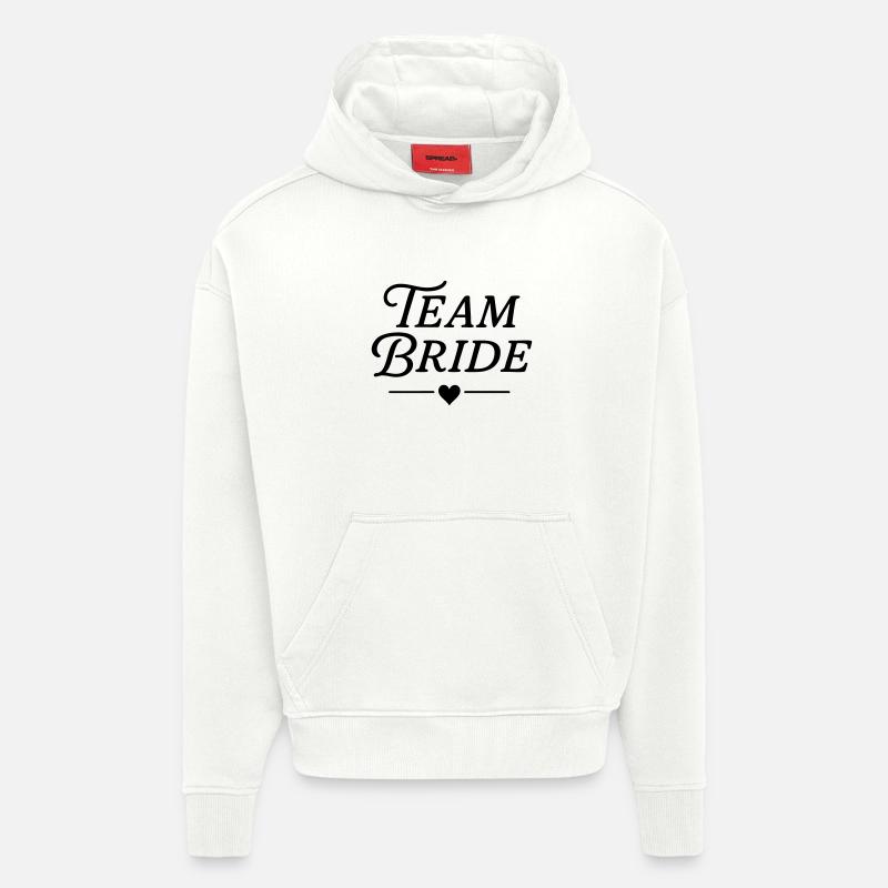 Classique de l’équipe Bride - Sweat à capuche bio épais oversize fabriqué en UE - OFF WHITE