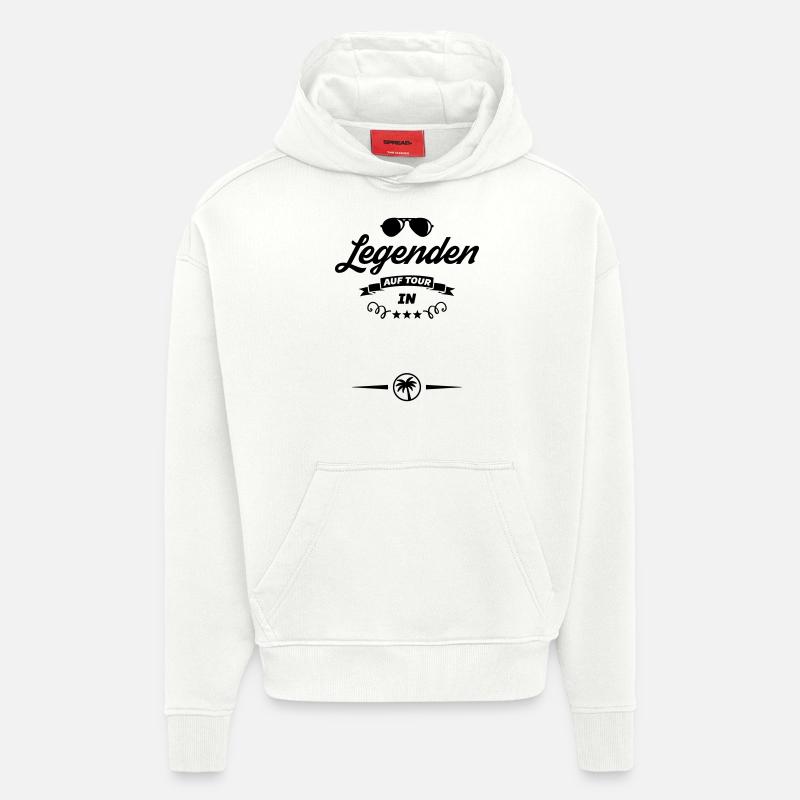 vorlage legenden tour - Hoodie- made by SPREAD  - OFF WHITE