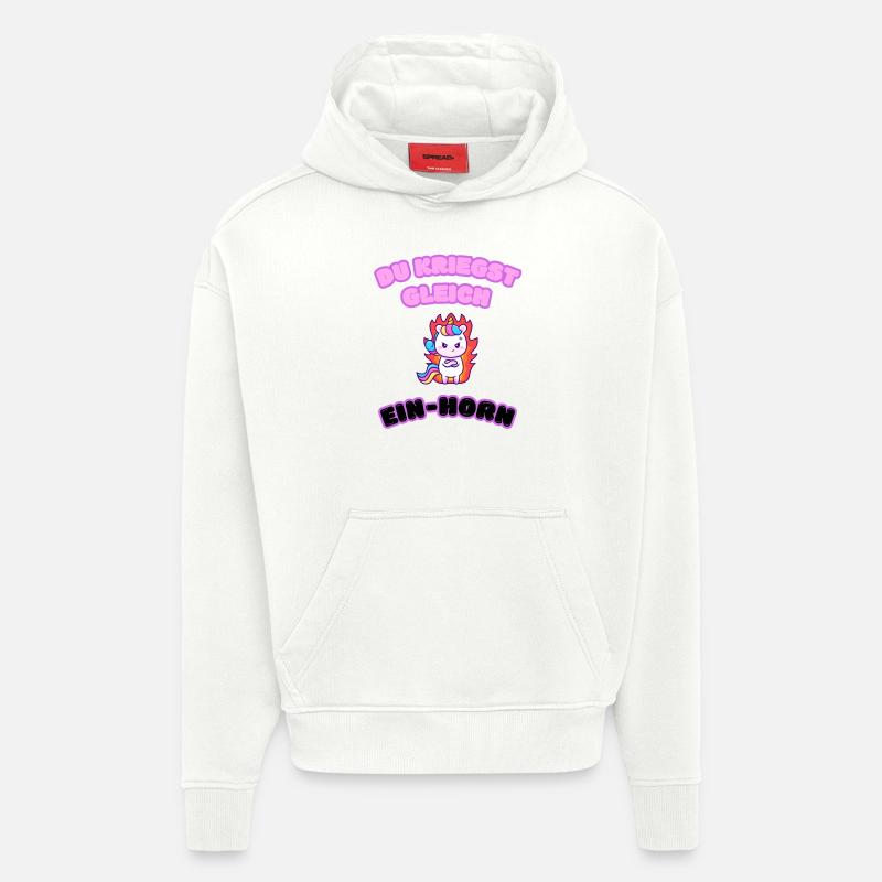Wütendes Ein-Horn - Hoodie- made by SPREAD  - OFF WHITE