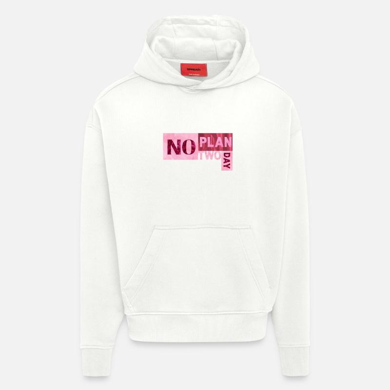 No Plan two day - Hoodie- made by SPREAD  - OFF WHITE