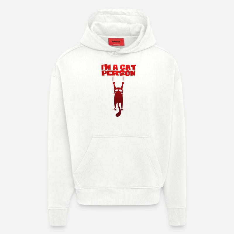 Ich bin ein Katzenmensch - Hoodie- made by SPREAD  - OFF WHITE