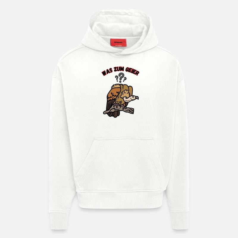 C’EST QUOI ÇA - Sweat à capuche bio épais oversize fabriqué en UE - OFF WHITE