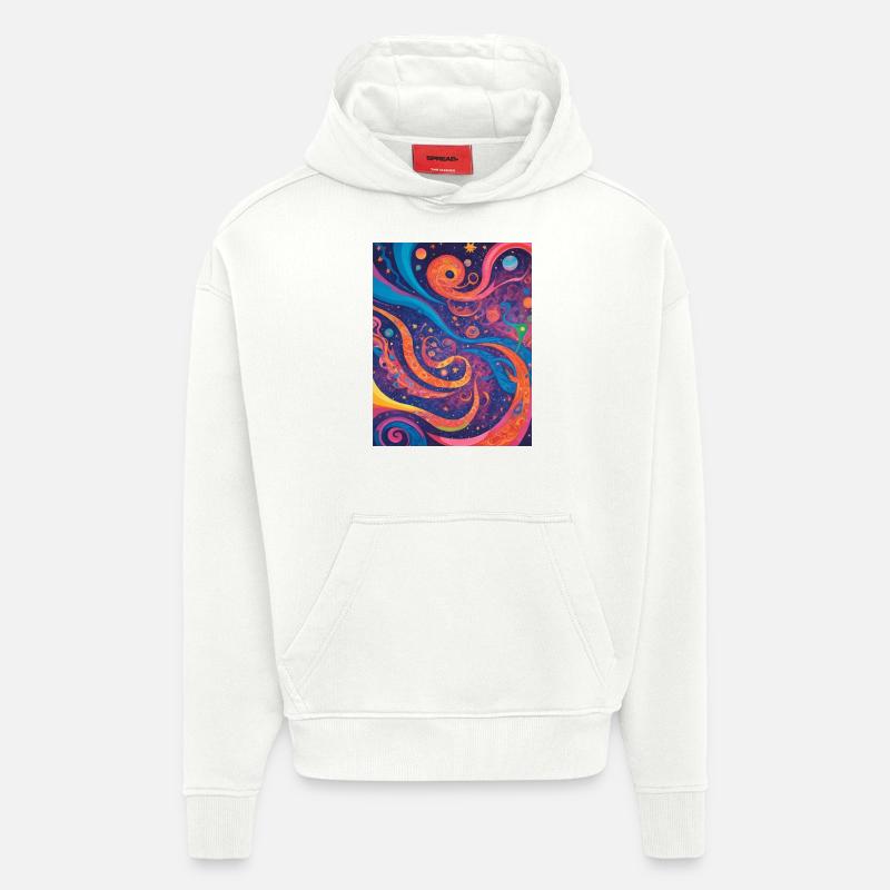 Kosmische Abstraktion - Hoodie- made by SPREAD  - OFF WHITE