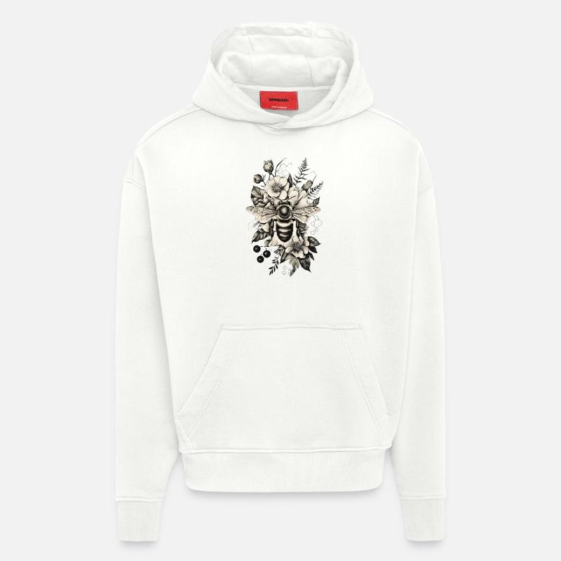 Bee Insect Beekeeping Gift - Hoodie- made by SPREAD  - OFF WHITE