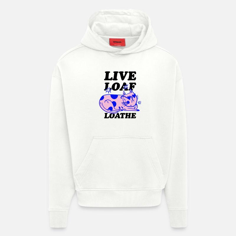 Chill Cat – Lässige Retro-Katze - Hoodie- made by SPREAD  - OFF WHITE