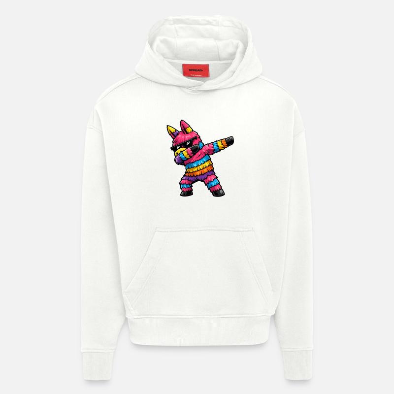Dabbing Pinata - Hoodie- made by SPREAD  - OFF WHITE