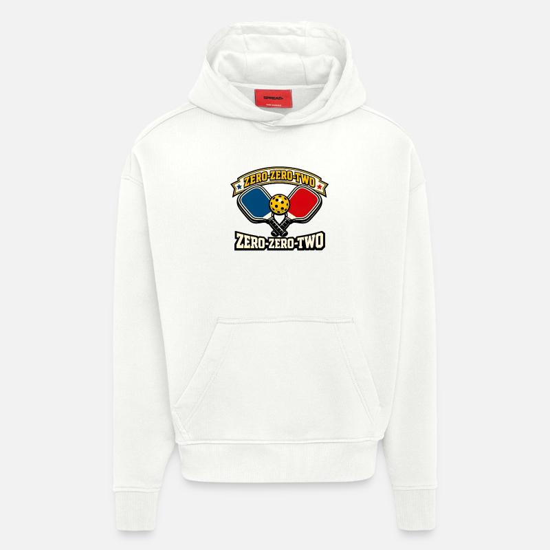 Zero-Zero-Two Paddle Ball Emblem - Hoodie- made by SPREAD  - OFF WHITE