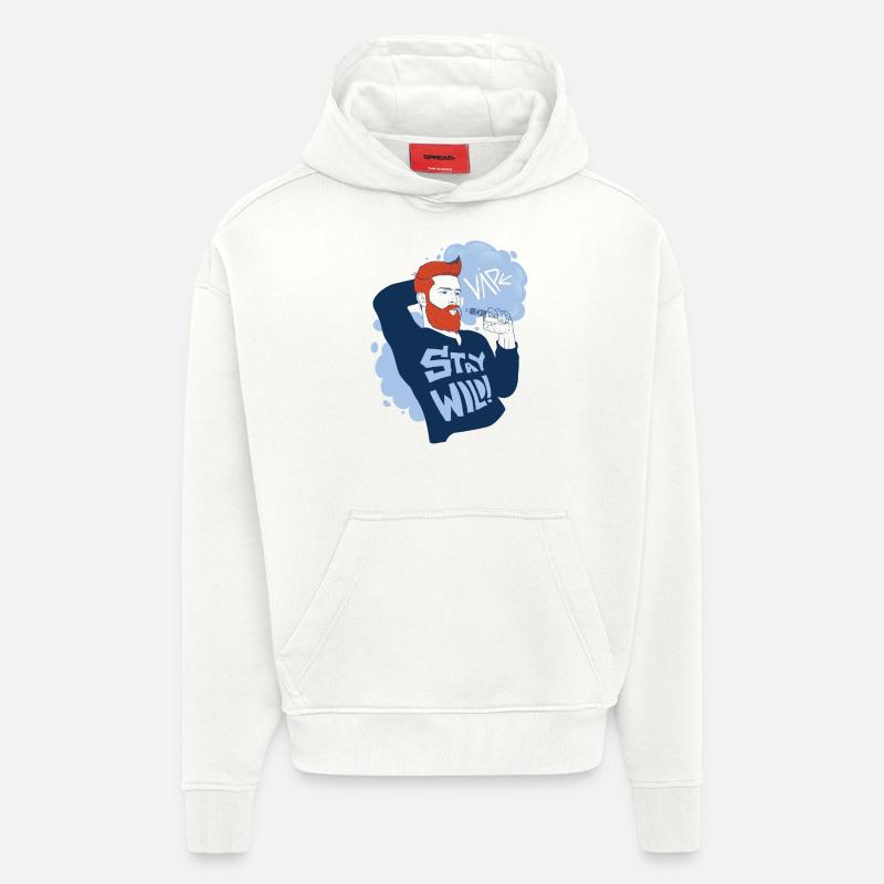 Vaperguy mit wildem Lifestyle - Hoodie- made by SPREAD - OFF WHITE
