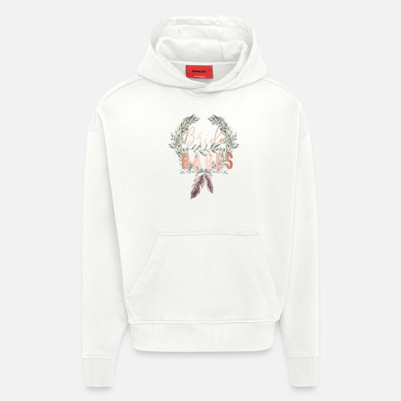 Boho Bride Babes Lorbeerkranz - Hoodie- made by SPREAD - OFF WHITE