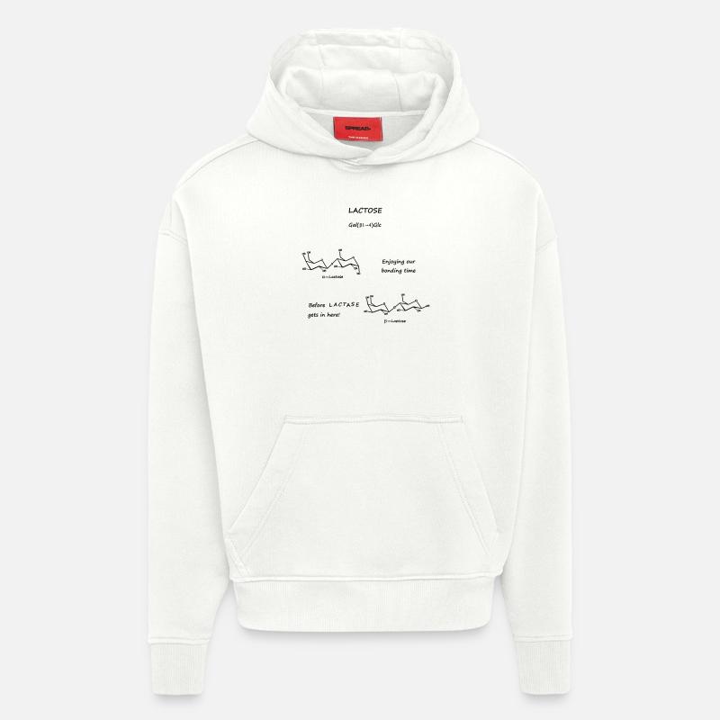 Science - Sweat à capuche bio épais oversize fabriqué en UE - OFF WHITE