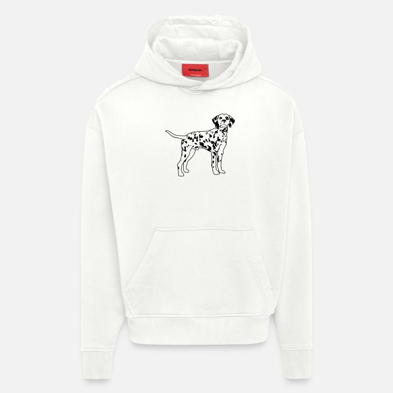 Dalmatian de - Hoodie- made by SPREAD  - OFF WHITE