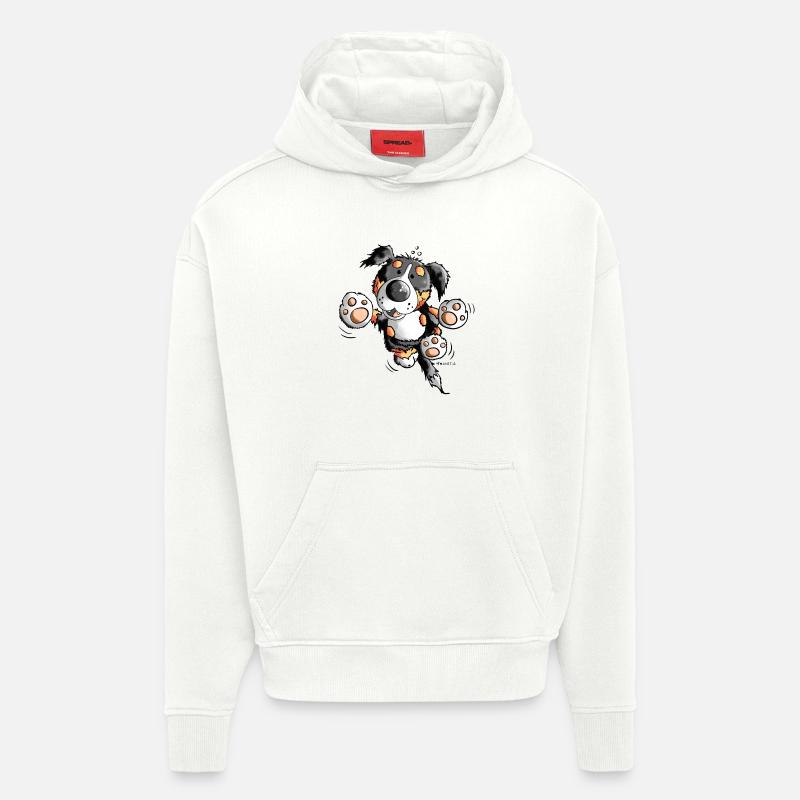 Brain der Berner Sennenhund - Hoodie- made by SPREAD  - OFF WHITE