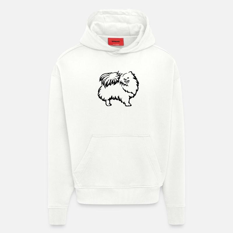 Zwergspitz - Hoodie- made by SPREAD  - OFF WHITE