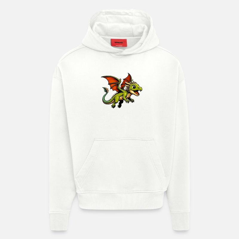 Drache - Hoodie- made by SPREAD  - OFF WHITE