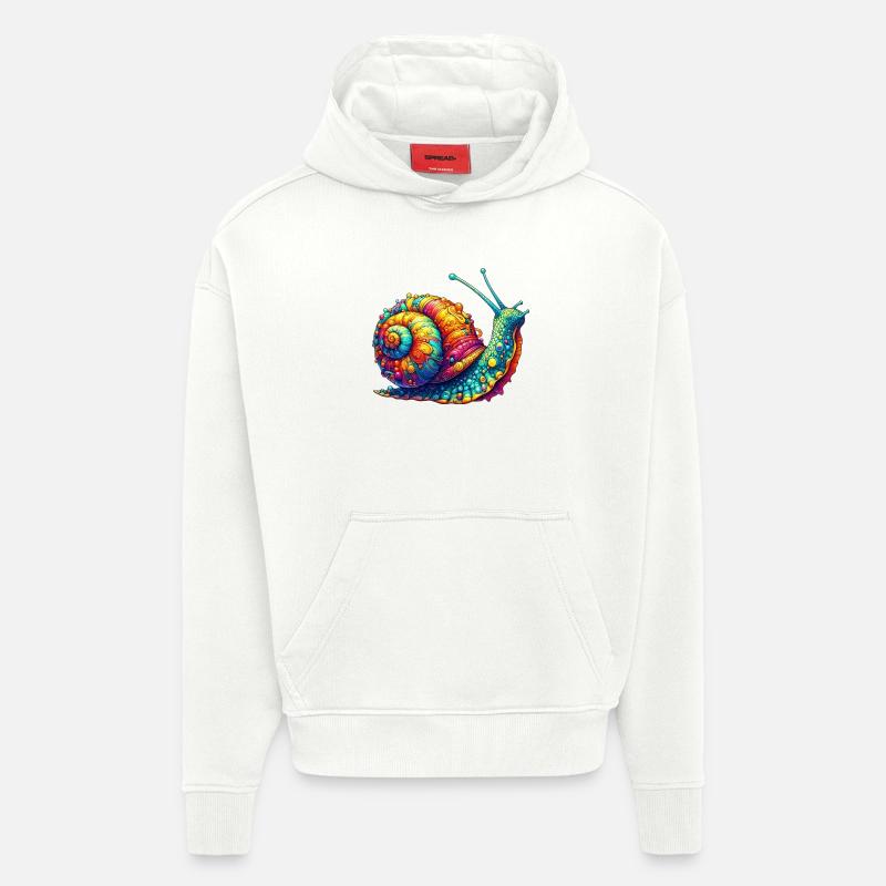 Snail - Hoodie- made by SPREAD  - OFF WHITE