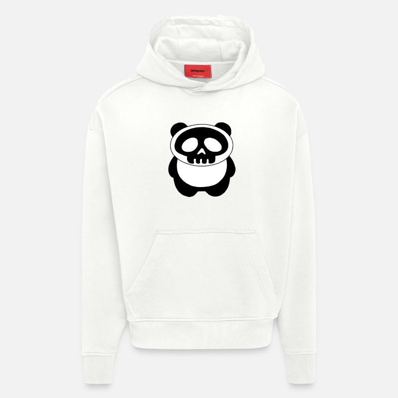 Panda-Schädel - Hoodie- made by SPREAD  - OFF WHITE