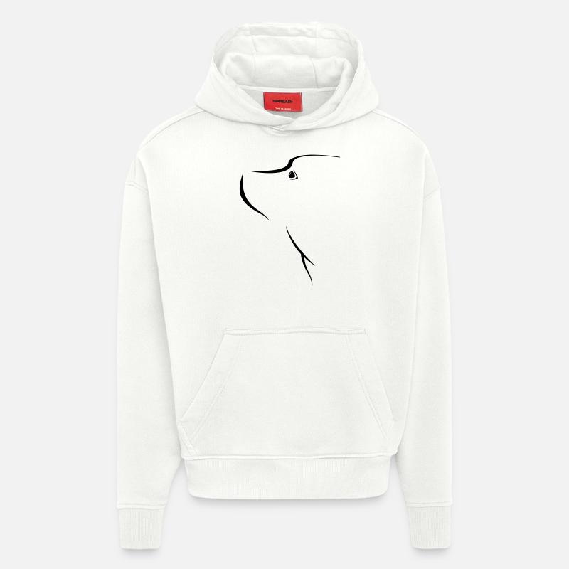 bone - Hoodie- made by SPREAD  - OFF WHITE