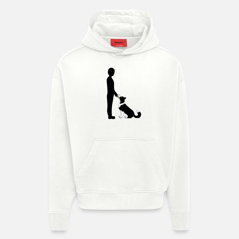 Obedience 3 - Sweat à capuche bio épais oversize fabriqué en UE - OFF WHITE