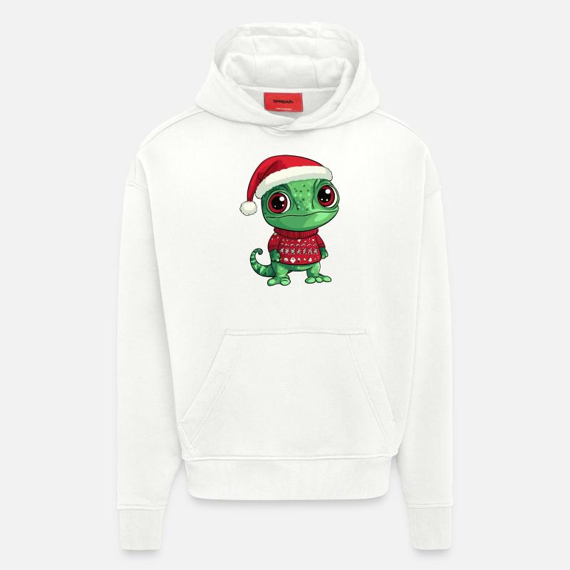 Chameleon Christmas Comic - Hoodie- made by SPREAD - OFF WHITE