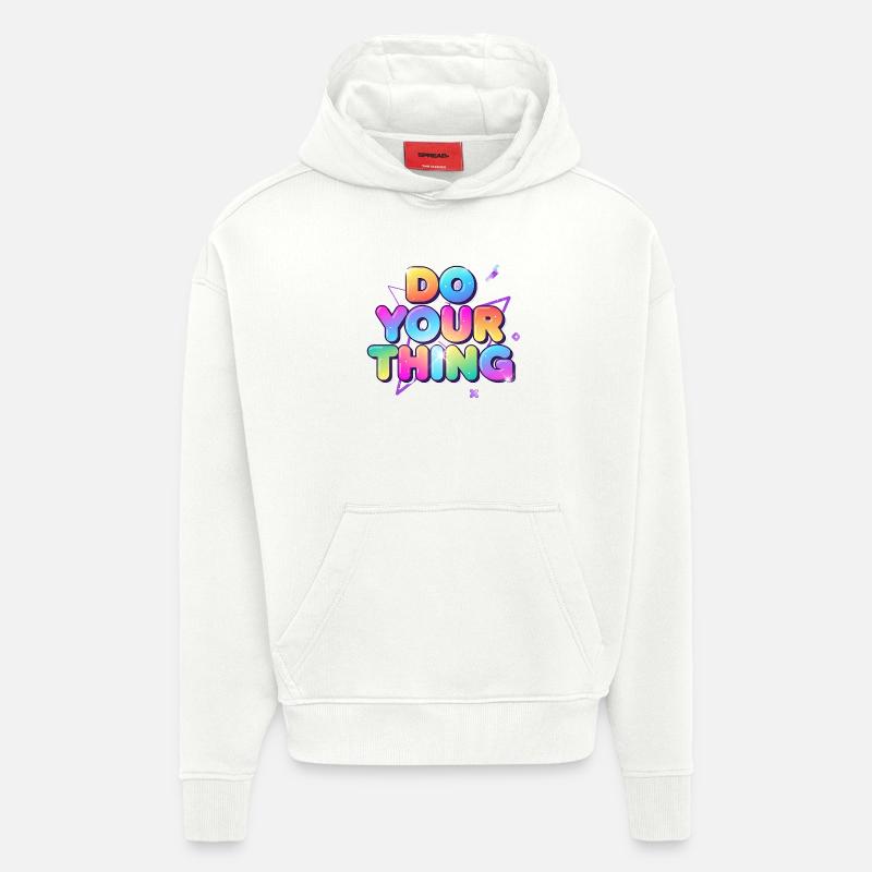 Mach Dein Ding Farbexplosion - Hoodie- made by SPREAD  - OFF WHITE