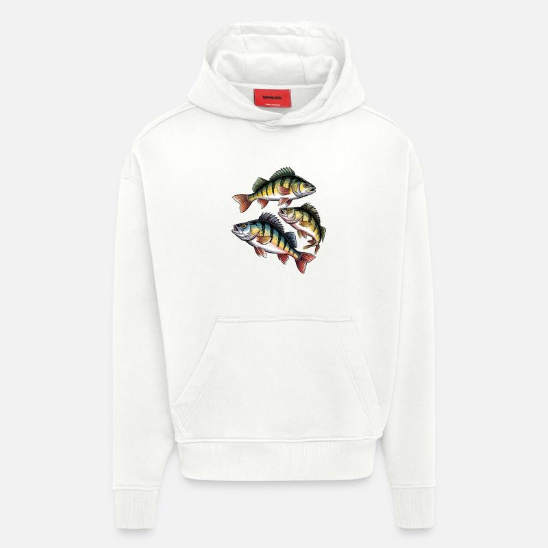 Perch Motif - Hoodie- made by SPREAD - OFF WHITE