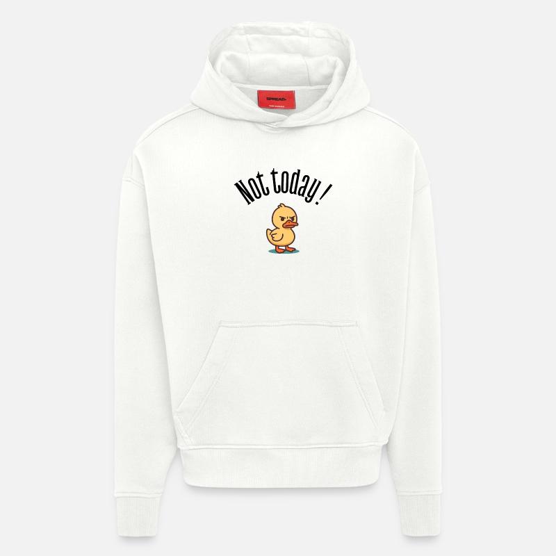 Nicht heute! Grumpy Duck Attitüde-T-Shirt - Hoodie- made by SPREAD  - OFF WHITE