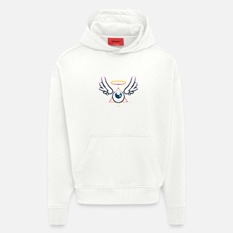 Augapfel - Hoodie- made by SPREAD  - OFF WHITE