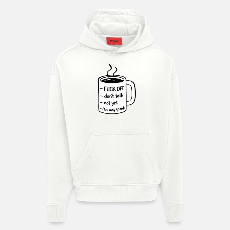 Kaffee - Hoodie- made by SPREAD  - OFF WHITE