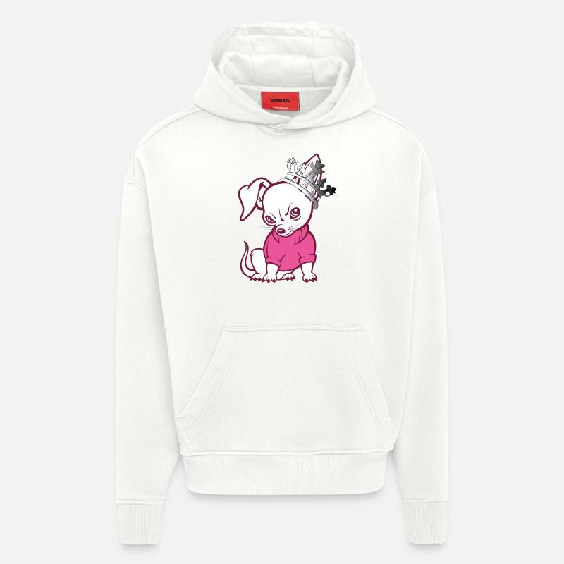 spitz mit krone - Hoodie- made by SPREAD  - OFF WHITE