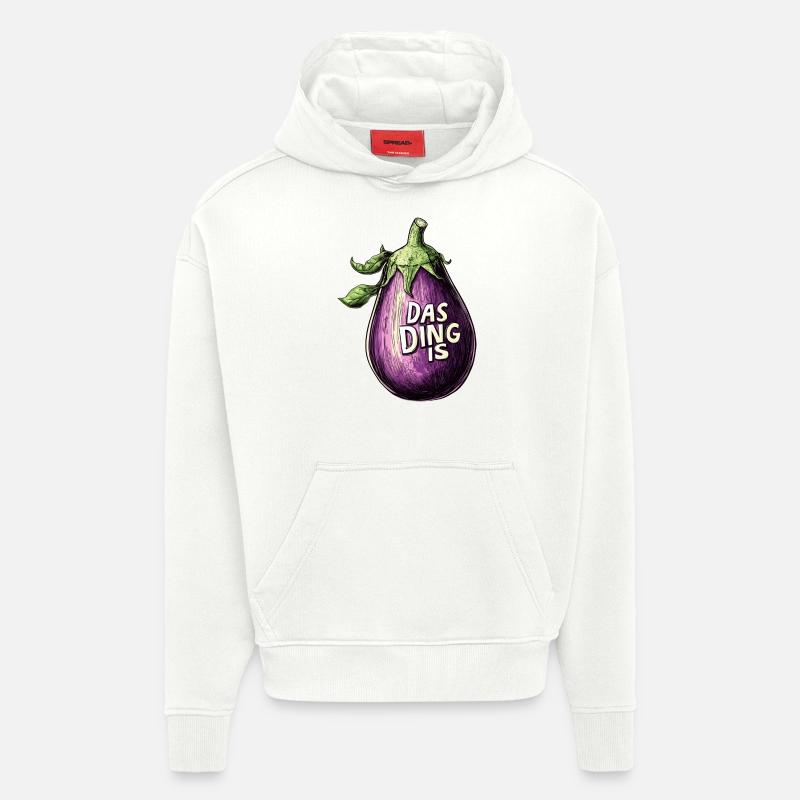 LE TRUC, C’EST... - Sweat à capuche bio épais oversize fabriqué en UE - OFF WHITE