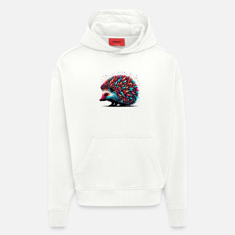 Hedgehog - Hoodie- made by SPREAD  - OFF WHITE