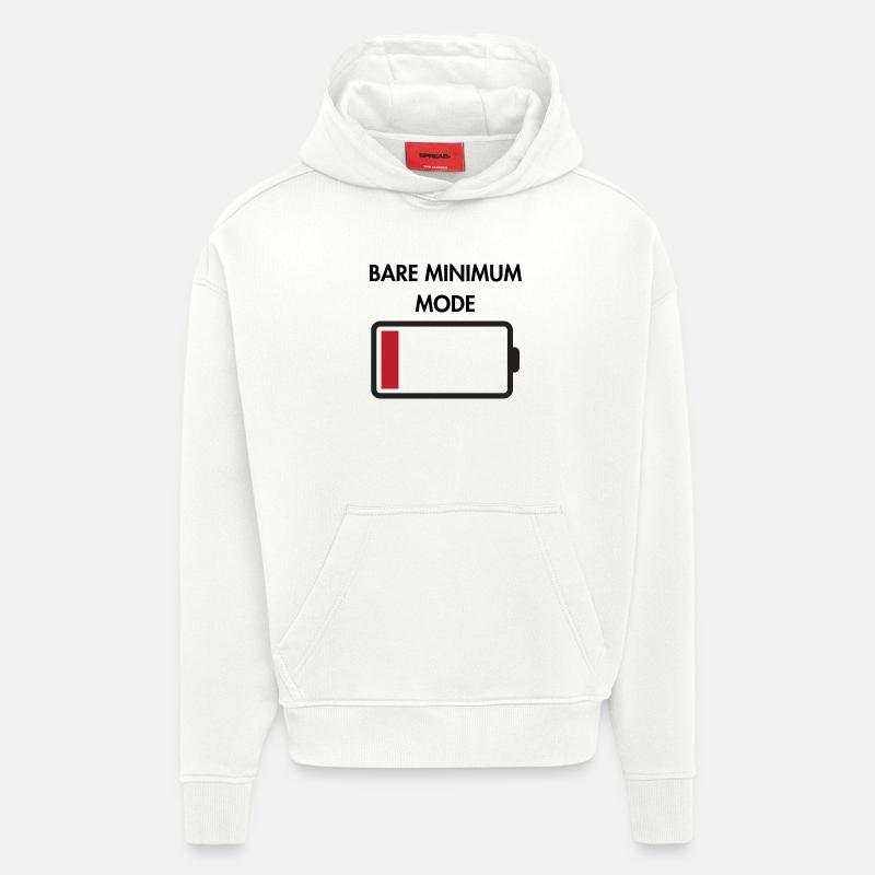 Mode minimal indispensable - Sweat à capuche bio épais oversize fabriqué en UE - OFF WHITE