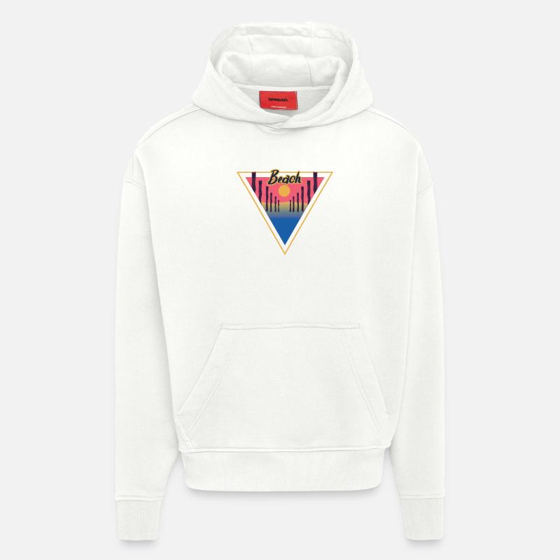 Beach Triangle - Hoodie- made by SPREAD - OFF WHITE