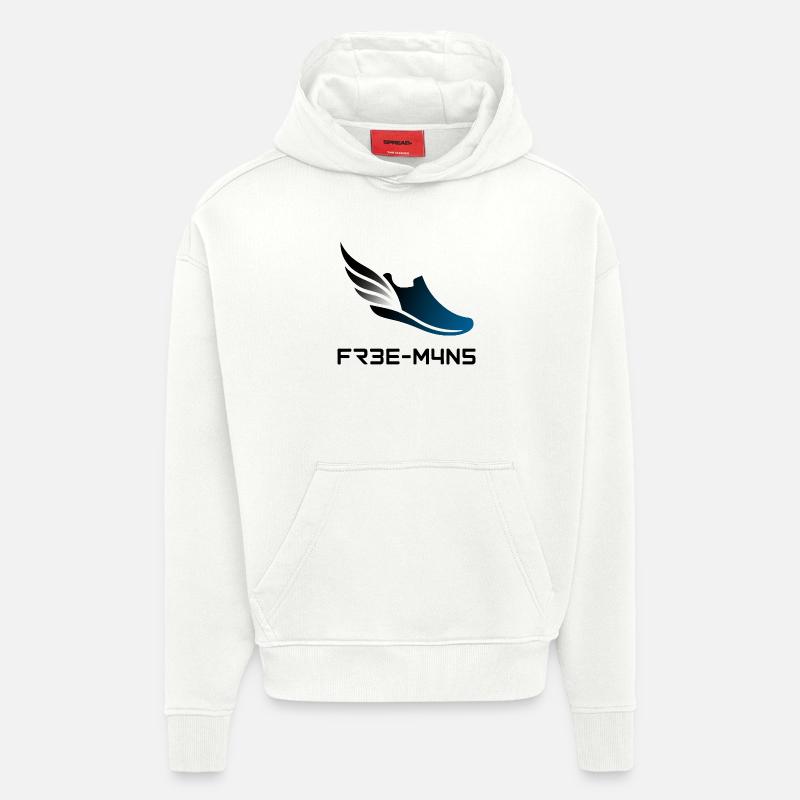 Baskets Ailes de Vitesse - Sweat à capuche bio épais oversize fabriqué en UE - OFF WHITE