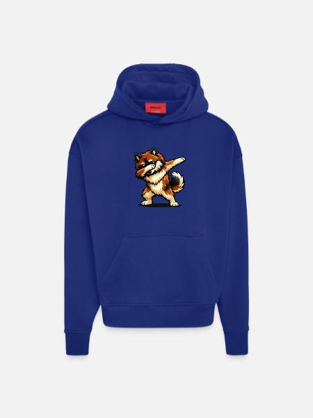 Dabbing Eurasier in Comic Style - Hoodie- made by SPREAD - OFF WHITE