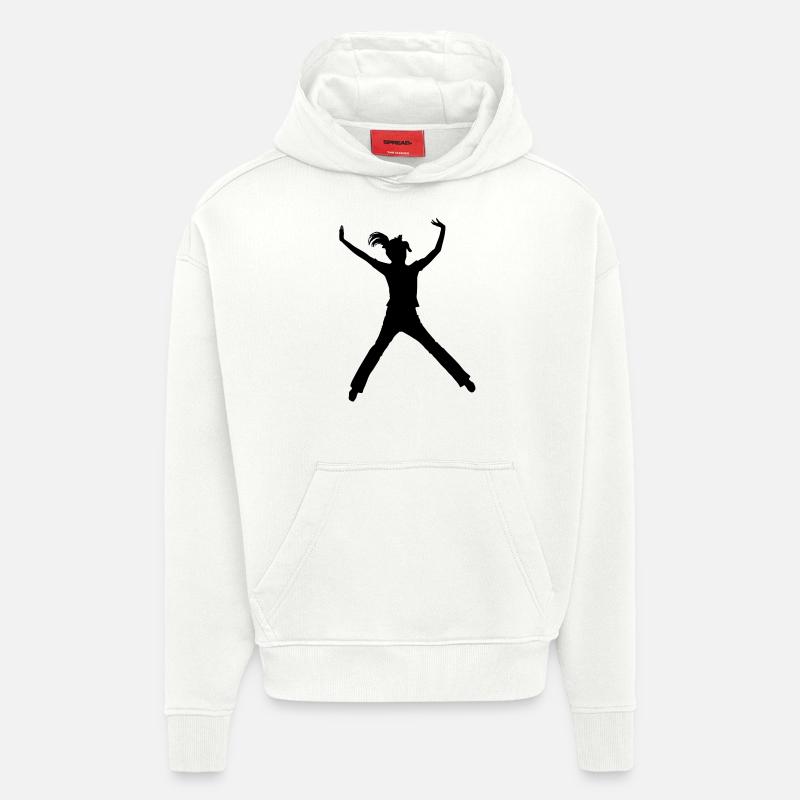 springendefrauf1 - Hoodie- made by SPREAD  - OFF WHITE